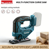 Scie sauteuse électrique Makita DJV182 professionnelle, outils électriques portatifs, faible vibration et poignée ergonomique pour une utilisation prolongée, coupe du bois