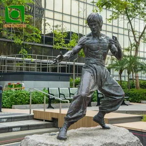 Célèbre Bronze Chinois Kungfu L'acteur Bruce Lee