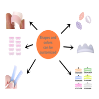 Coussinets en silicone pour recourbe-cils Joinshine, 5 paires, coussinets en silicone rose pour permanente de cils, boucliers 3D pour rehaussement de cils Dolly