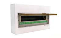 Boîtier de distribution d'énergie à montage en surface en acier laminé à froid certifié CE RoHS IP30 230/400V AC 100A basse tension pour usage résidentiel