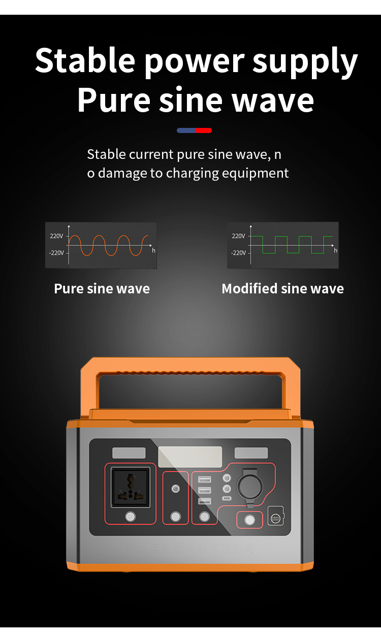 Movable Handle 500W Portable High Capacity Power Station For Camping Food Truck Explorer Phone - Power Station - 12