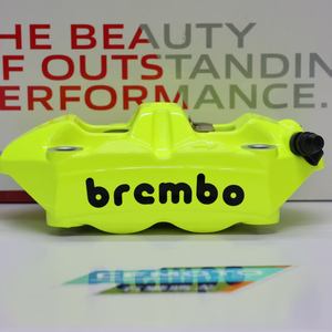 Étrier de frein de moto en alliage d'aluminium radial M4.34 vert fluorescent édition limitée, garantie de deux ans - Rétrofit/Amélioration - Product Image 2