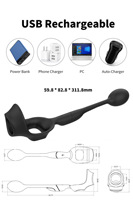 Männliche Prostata Massage Vibrator Anal Plug Tragen Silikon Stimulieren Massage gerät Verzögerung Ejakulation Ring Spielzeug für Männer