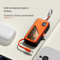 Power Bank Conception de porte-clés d'alimentation mobile compacte et portable haute capacité et câble de charge Power Bank