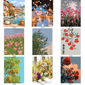 Venta caliente arte <span class=keywords><strong>de</strong></span> la pared famosa pintura al óleo <span class=keywords><strong>de</strong></span> girasol pintura DIY por número <span class=keywords><strong>Van</strong></span> <span class=keywords><strong>Gogh</strong></span> para estudiante - Product Image 4