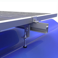 Accessoires de fixation pour rails en aluminium en gros, structure photovoltaïque, système de montage de panneaux solaires pour toiture ondulée