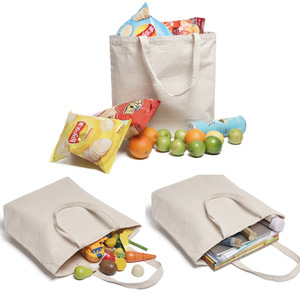 Bolsa de lona plegable resistente reutilizable ecológica al por mayor, tamaño personalizado con logotipo impreso para regalos, bolsas de compras - Product Image 5