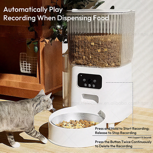 Elecpet OEM Comedero Automático Inteligente para Gatos de 5L con Cámara, Dispensador de Comida Seca para Gatos con Video, Grabadora de Voz Inteligente para Mascotas, Comedero Automático para <span class=keywords><strong>Perros</strong></span> - Product Image 2