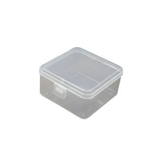 <b>Square</b> Plastic Storage Box 8.4x8.4x4.5cm Transparent With Lid For Office Organizer Parts <b>Tools</b> Packaging - Product Image 5