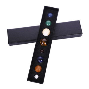 Colección <span class=keywords><strong>de</strong></span> chulas con figuras <span class=keywords><strong>de</strong></span> los ocho planetas del sistema solar, <span class=keywords><strong>jade</strong></span>, cristal, ágata, materiales, minerales, conjuntos <span class=keywords><strong>de</strong></span> especímenes y decoración. - Product Image 1