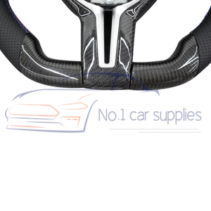 Volant en fibre de carbone à LED compatible avec F30 F35 F80 F20 F25 M2 M3 M4 avec garniture - Product Image 5