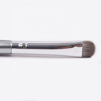 Kuas Eyeshadow & Concealer Gagang Kayu Bulu Sintetis Label Pribadi untuk Mata