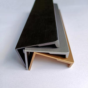 Zwart Goud F Type Aluminium Trekgrepen Voor Keukenkasten Kasten Kasten Meubels Voor Laden - Product Image 6