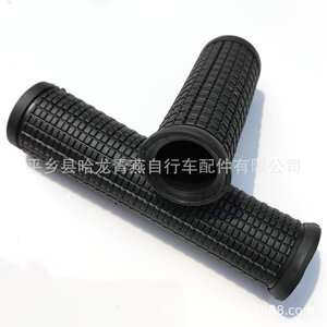 Puños para manillar de bicicleta, 7,5 cm, 12 cm, de goma suave, color negro, para bicicletas de montaña - Product Image 2