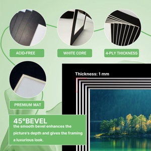 Vertical Picture Mat Made of High Quality Mat <strong>Board</strong> Acid Free Photo <strong>Mount</strong> <strong>Boards</strong> for Long Format Framing - Product Image 3