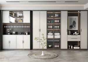 Custom Large-Capacity Built-In Cooling <b>Wine</b> <b>Cabinet</b> Foldable Wood Furniture From Chinese Factories Personalized Home Use - Product Image 2