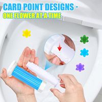 Gel nettoyant WC désodorisant parfumé aux fleurs, nettoyant naturel pour cuvettes de toilettes en seringue