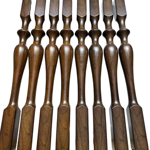 באיכות גבוהה בתולת ים גרם מדרגות עץ מוצק עיצוב מודרני עץ גומי רך לשימוש במלון סגנונות שונים זמינים - Product Image 1