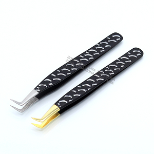 Pince à cils professionnelle personnalisable pour volume intense, multifonctionnelle, en acier inoxydable de précision, fournitures pour cils, pointe personnalisable - Product Image 2