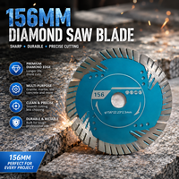 Lame de scie diamantée universelle de 156 mm (6 po) - Tranchante et durable - Pour la découpe du béton, de la pierre, de la brique et des carreaux