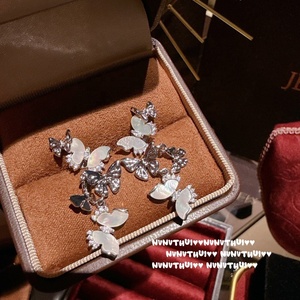 טבעת זהב חדשה בסגנון סיני חבילת פליז ליושבת פנינה בסגנון סיני חדשה שרשרת פרפר - Product Image 5