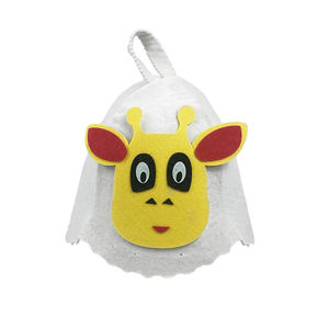 Custom Rolking 100% Wool <b>Sauna</b> Hat for Adults Image Cartoon Animal Design Full Color Packaging Customization OEM/ODM Order - Product Image 1