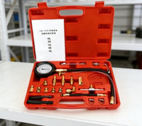 Kit de Prueba de Presión de Inyección de Combustible para Taller Automotriz 2026ZP, Manómetro de Acero TU-114