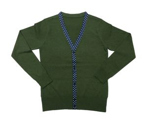 Maglione Cardigan lavorato a <span class=keywords><strong>maglia</strong></span> da donna solido con <span class=keywords><strong>scollo</strong></span> a <span class=keywords><strong>v</strong></span> e tasca in <span class=keywords><strong>cotone</strong></span> 100% - Product Image 5