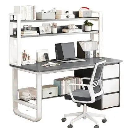 YQ JENMW Bookcase integrated computer home desk