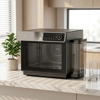 Four à convection électrique professionnel au design moderne, 32L, en aluminium, 2200W, intégré, pour la cuisine commerciale et domestique, boulangerie