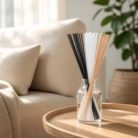 Bâtonnets diffuseurs en rotin naturel, couleur personnalisée, bâtonnets de recharge en roseau, matériaux DIY pour diffuseur d'arômes maison et voiture