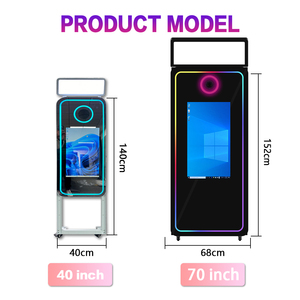 Cabina de Fotos con Espejo Táctil de 65 Pulgadas para Bodas, con Cámara, Impresora y Anillo de Luz - Product Image 2
