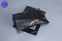 Kunden spezifisch bedruckte Zip-Lock-Taschen Mode accessoires Socken Selbst dichtende wieder versch ließbare Tasche Mattschwarze Socken Verpackung Plastiktüten