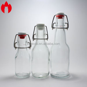 कस्टम खाली छोटी स्पष्ट या एम्बर बोतल सोडा रस बीयर शराब पेय ग्लास बोतल पैकेजिंग - Product Image 3