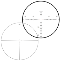TYPHON 6-24X50SFIR FFP 30mm Tube revêtement multicouche illuminé portée tactique vue longue portée réglable avec arrêt zéro