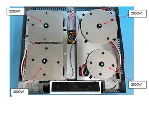 <span class=keywords><strong>Hotte</strong></span> aspirante encastrée avec 4 brûleurs à induction infrarouge et extracteur descendante CE CB KC EMC - Product Image 3