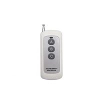 ANNTEM Télécommande sans fil 433 MHz à 3 boutons pour interrupteur lumineux, code d'apprentissage EV1527, émetteur porte-clés pour ouvre-porte de garage