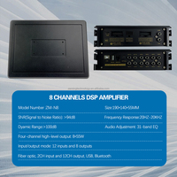 Amplificador Zeming NK-N8 en Oferta, Amplificador para Auto de 12v con DSP, Amplificador de Audio para Auto con Bluetooth, Amplificador DSP de 8 Canales
