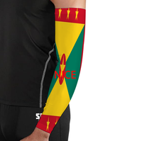 Manchon de bras personnalisé avec drapeau des Îles Vierges, protège-bras élastique pour la randonnée, la pêche, le cyclisme, l'école, le quotidien et les trajets en ville