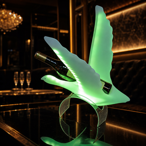 Exhibidor de Botellas de Vino con Iluminación LED, Base de Exhibición con Luz Multicolor Cambiante y Control Remoto para Barra y Decoración del Hogar - Product Image 6
