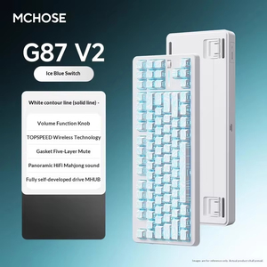 Clavier de jeu mécanique sans fil MCHOSE G87 V2, 87 touches, rétroéclairage RVB, trois modes, échange à chaud, pour ordinateur de bureau - Product Image 6