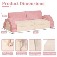 10 pièces enfants jouer canapé ensemble modulaire multifonctionnel mousse enfant en bas âge éponge canapé blocs imaginatif convertible jouer canapé pour salle de jeux