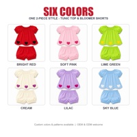 Vêtements pour enfants à la mode et mignons, vêtements de sport, manches bouffantes, imprimé cœur, taille élastique, ensembles de vêtements d'été doux pour bébés filles