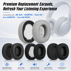 Repuesto Compatible con Auriculares JBL E65 E65BTNC/ Duet NC/<span class=keywords><strong>Live</strong></span> <span class=keywords><strong>650BTNC</strong></span>/ <span class=keywords><strong>Live</strong></span> 660 BTNC - Product Image 1