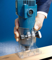 Fresadora Eléctrica para Madera Dongcheng, Herramienta de Carpintería para Recortar Bordes, Ranurar y Fresar con Montaje Inverso
