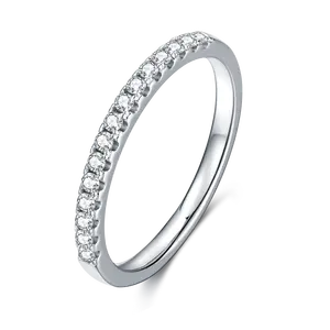 Заводская цена, белое позолоченное 925 серебряное кольцо, кольца с бриллиантами Melee D VVS Moissanite