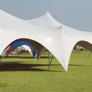Bán sỉ tán lều chống thấm nước ngoài trời-Chống Thấm Nước Chống Cháy Double PU Coating Bốn Cách Đàn Hồi Ngoài Trời Canopy Stretch Tent