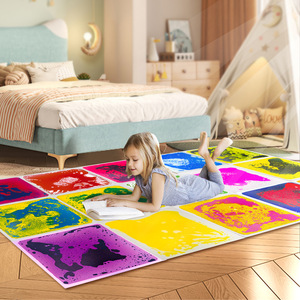 Pannelli Sensoriali Liquidi Multicolore Cangianti, Tappetino Morbido e Sicuro per Bambini, per Sala Giochi e Uso Educativo Speciale - Product Image 3