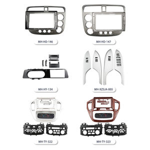 Accessoires de voiture Meihua 9 pouces GPS panneau radio de tableau de bord de voiture pour <span class=keywords><strong>Toyota</strong></span> Highlander Kluger 2000-2007 Facia Console Bezel Adapter - Product Image 5