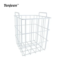 Grands paniers rectangulaires en fil de fer pour réfrigérateur, paniers suspendus en métal pour cuisine et congélateur commercial